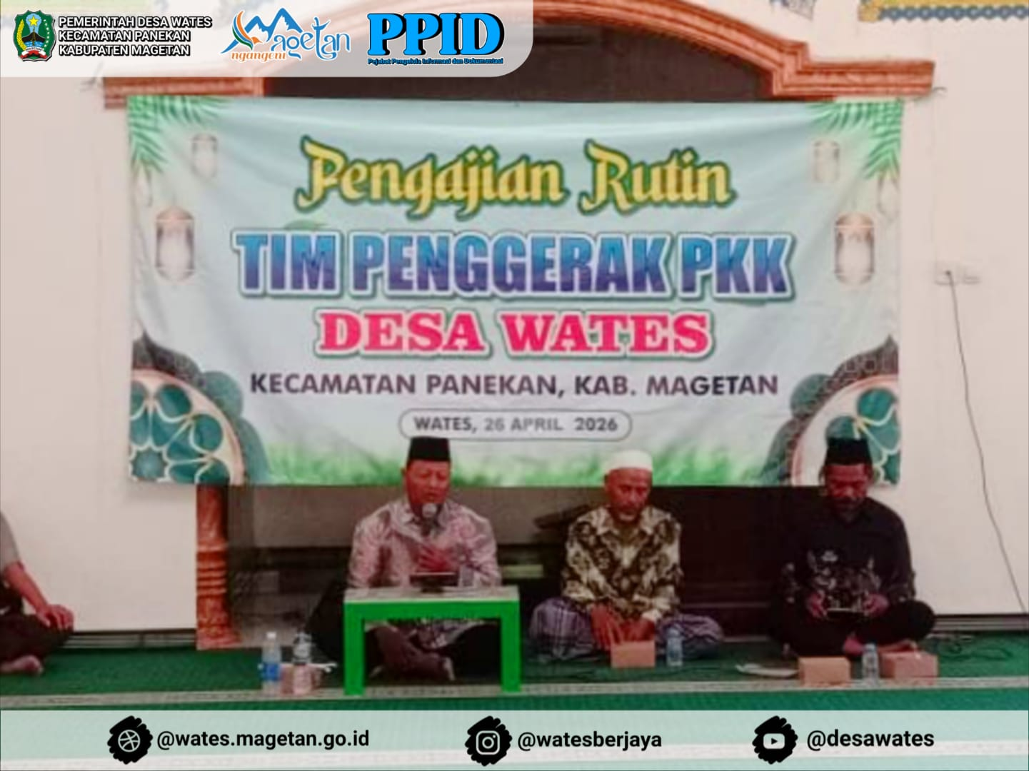 PENGAJIAN RUTIN TP PKK DESA WATES TAHUN 2026