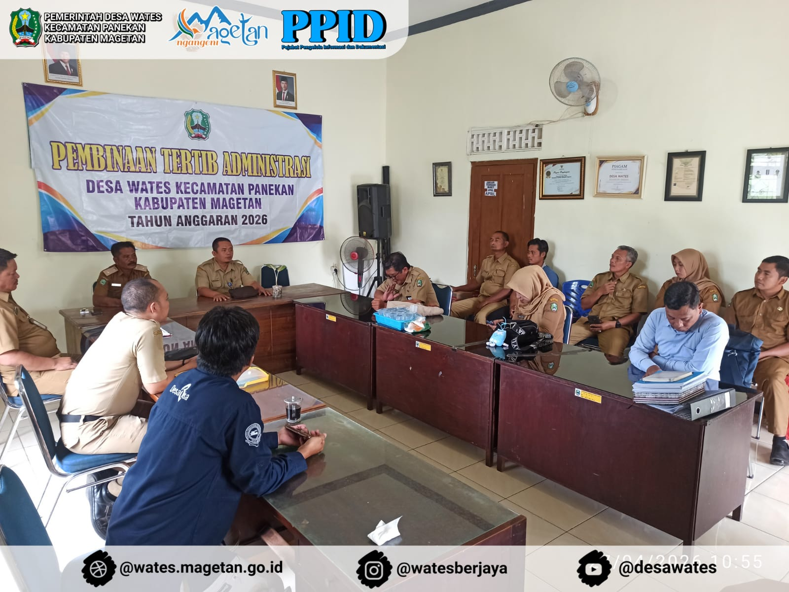 MONITORING DAN EVALUASI TERTIB ADMINISTRASI TRIWULAN I TAHUN 2026 OLEH TIM KECAMATAN PANEKAN