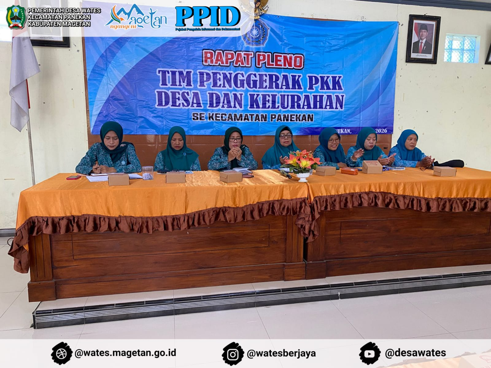 PLENO TP PKK DESA DAN KELURAHAN SE KECAMATAN PANEKAN