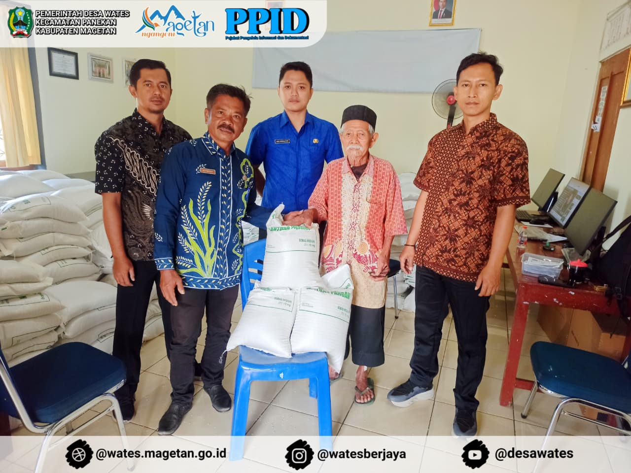 PENDISTRIBUSIAN BANTUAN PANGAN ALOKASI JULI, AGUSTUS DAN SEPTEMBER DESA WATES TAHUN 2026
