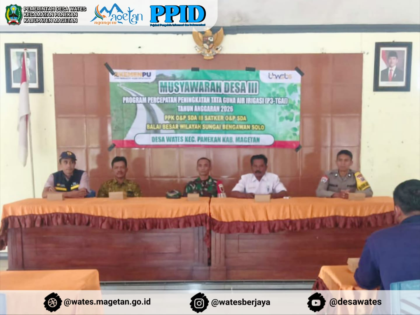 MUSYAWARAH DESA III PROGRAM PERCEPATAN PENINGKATAN TATA GUNA AIR IRIGASI P3-TGAI TAHUN ANGGARAN 2026