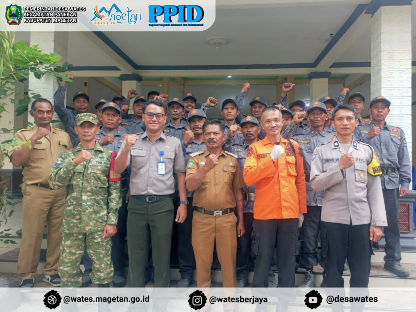 PENGUATAN DAN PENINGKATAN KAPASITAS TENAGA KEAMANAN KETERTIBAN SATLINMAS DESA WATES TAHUN 2026