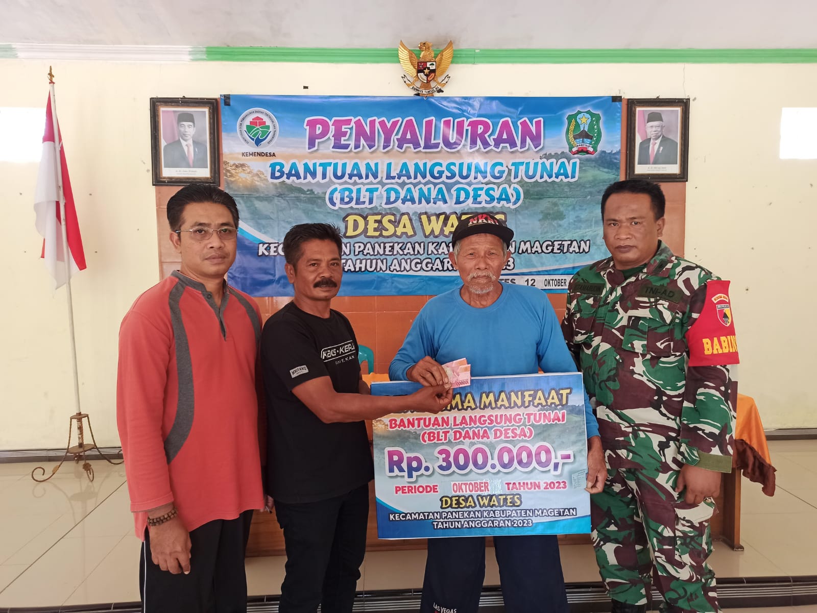 PENYALURAN PROGRAM BANTUAN LANGSUNG TUNAI DANA DESA WATES KECAMATAN ...